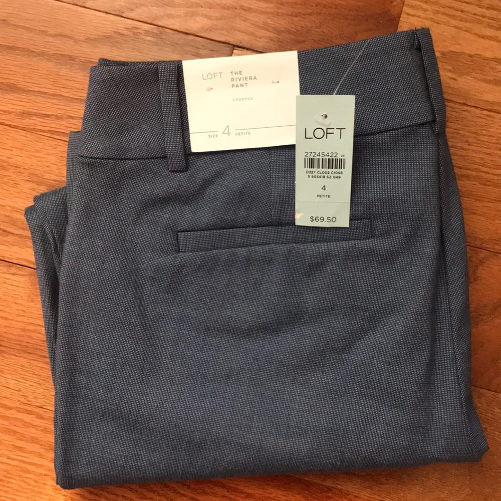 Loft Riviera Pant Cropped 4 Petite new with Tags